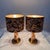 Large Brutalist Table Lamps in Velvet and Brass with Opulent Floral Decor, 1970s, Set of 2 For Sale - Image 15 of 18