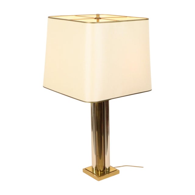 Mid-Century Modern Hollywood Regency Table Lamp in Brass, 1960s For Sale - Image 3 of 18