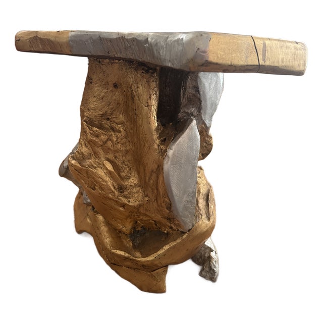 Teak Root Side Table by Made Goods For Sale