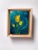 Musicis Tulips by Sybiline | Oil on Wood Painting of yellow tulips with musical notes For Sale