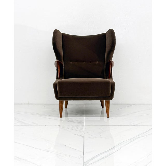 Model Vp 37 Oak and Teak Lounge Chair by Georg Thams, Denmark 1950's For Sale - Image 11 of 13