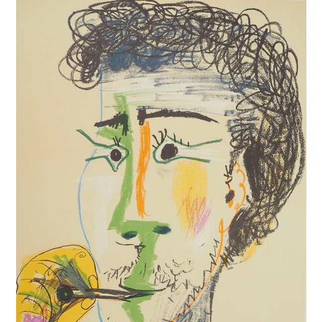 Pablo Picasso, Homme à la marinière et à la cigarette, Lithograph For Sale - Image 4 of 7
