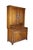 This 19th-century antique oak stepback hutch is a classic example of American primitive country craftsmanship, showing an...