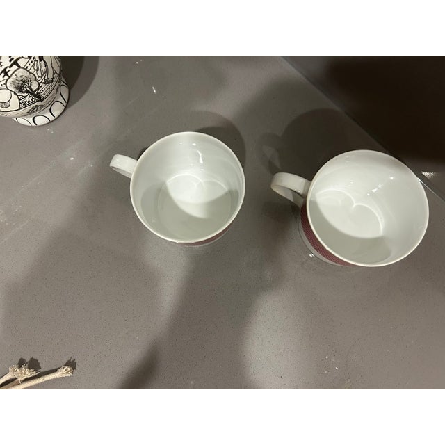 pair of cute, demur, and very ladylike mugs. Perfect for teatime. Not like you other large coffee mugs (IYKYK) 90's style...