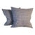 1940s Pair of Cotton Greek Key Pattern Pillows For Sale