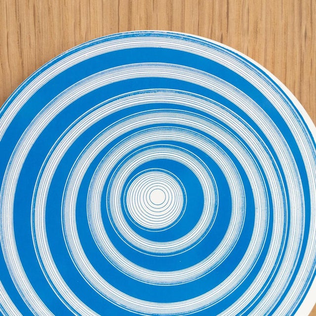Marcel Duchamp, Blue and White Cerceaux Rotorelief from Konig Series 133, 1987, Wood For Sale - Image 6 of 11