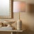 2020s Jamie Young Holt Table Lamp in Travertine For Sale - Image 5 of 6