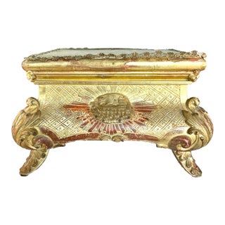 19th Century Giltwood Altar Base Stand For Sale