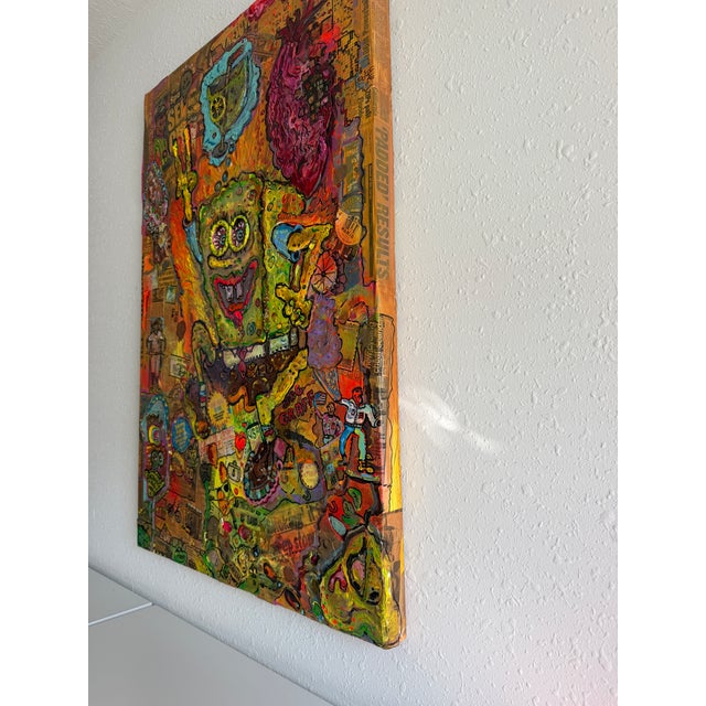 Large Serg Graff Cartoon Burlesque Original Mixed Media Contemporary Pop Art Coa For Sale - Image 11 of 14