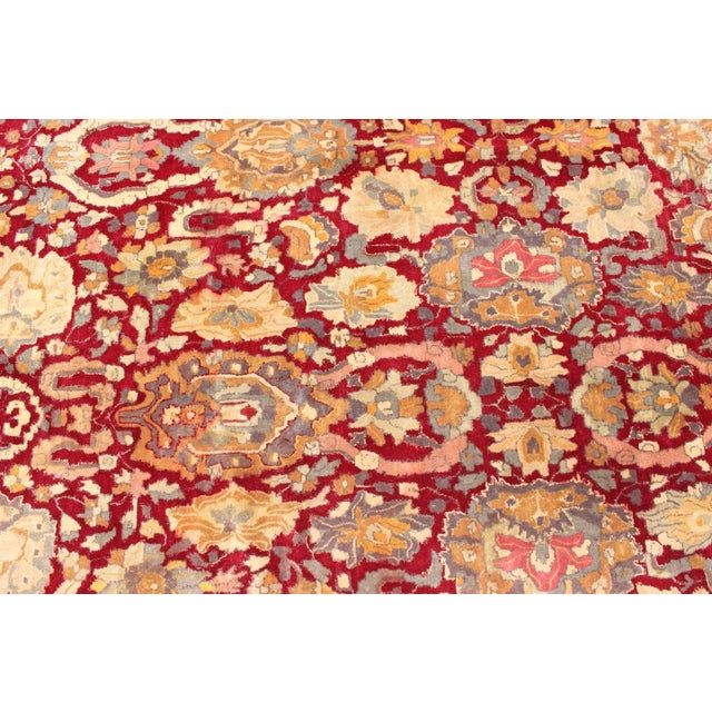 Mid 20th Century Vintage Bauhaus Rug With Agra Design 6'7 X 9'5 For Sale - Image 5 of 8