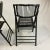 Wood Vintage Chinoiserie Black Painted Bamboo & Wood Folding Chairs - A Pair For Sale - Image 7 of 11