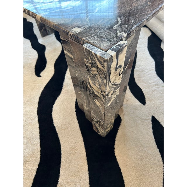 Mid-Century Modern Marble “Eye” End Table Attributed to Roche Bobois For Sale - Image 3 of 16