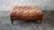 English Vintage Thomasville Tufted Distressed Leather Chesterfield Cocktail Ottoman For Sale - Image 3 of 14
