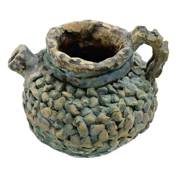 Sirio Pellegrini, Jug Sculpture, Painted Terracotta, 1960s For Sale