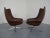 Danish Leather Pirouette Lounge Swivel Chair by H. W. Klein for Bramin, 1960s For Sale - Image 13 of 18