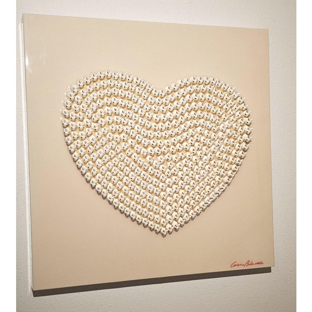 Contemporary White Bunnies by Carmine Bilardello Mix Technique on Panel For Sale - Image 3 of 8