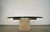 1970’s Hollywood Regency Artedi Style Travertine & Brass Coffee Table For Sale In Los Angeles - Image 6 of 12