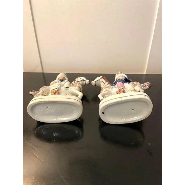 Antique Victorian Staffordshire Figures, Set of 2 For Sale - Image 9 of 11