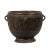 Antique Brown-Black Colored Clay Jar with Four Handles & Decorative Motifs For Sale - Image 10 of 10