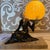 French Art Deco Cold-Painted Table Lamp with Woman Carrying Sphere in Bronze on a Marble Base, 1936 For Sale - Image 11 of 11