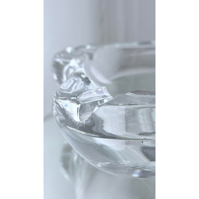 Glass Vintage Mid-Century Modern Orrefors “Stella Polaris” Crystal Bowl – Attributed Vicke Lindstrand, Sweden For Sale - Image 7 of 11