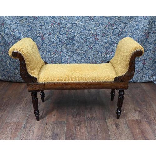 Metal Antique Regency Stool or Window Seat, 1820s For Sale - Image 7 of 9