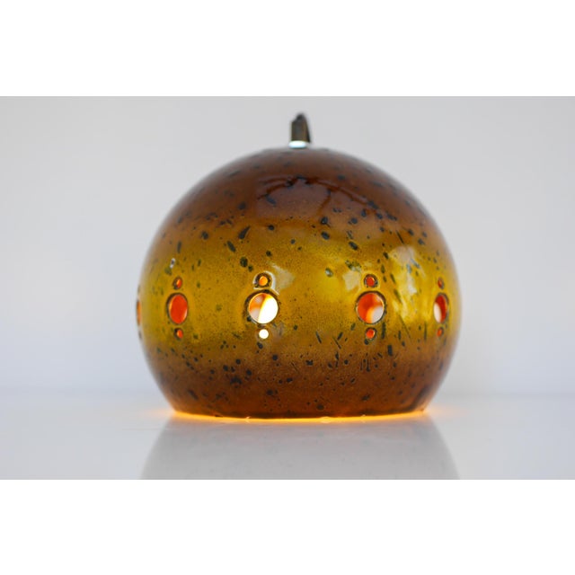 Metal Vintage Enameled Pendant Lamp from Hustadt Leuchten, 1960s For Sale - Image 7 of 15