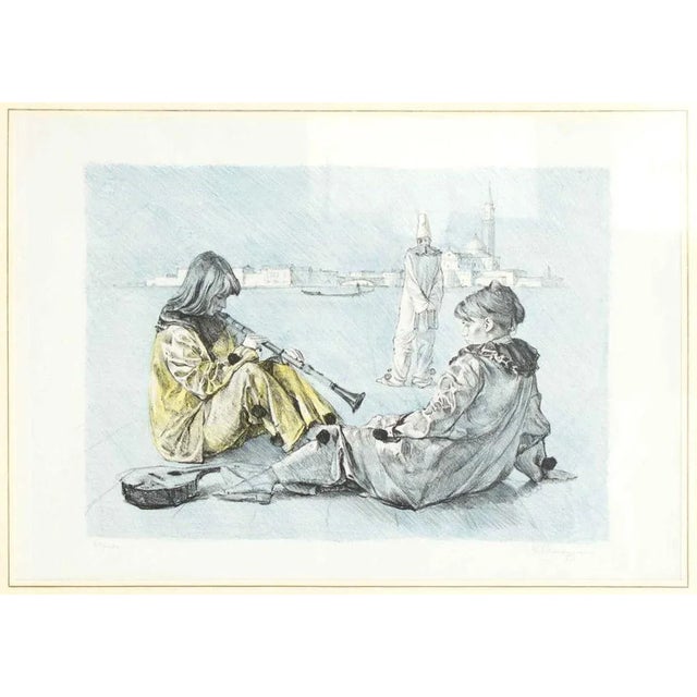 Hand signed Edition of 100 copies. Includes a contemporary wooden frame cm. 64x87