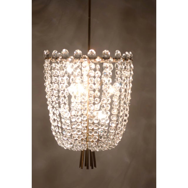 Cut Crystal Rondino Chandelier by J.T. Kalmar, 1950s For Sale - Image 16 of 18