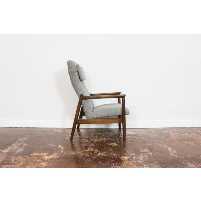 Mid-Century Modern Mid-Century Modern High Back Lounge Chair by Edmund Homa, Poland, 1960s For Sale - Image 3 of 14
