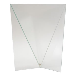 Geometric Delta Vase in Glass attributed to Mart van Schijndel, Netherlands, 1983 For Sale