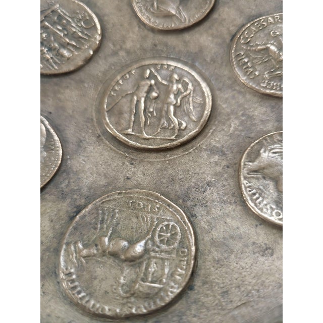 19th Century Italian Grand Tour Cast Brass Coin Tray For Sale - Image 3 of 5