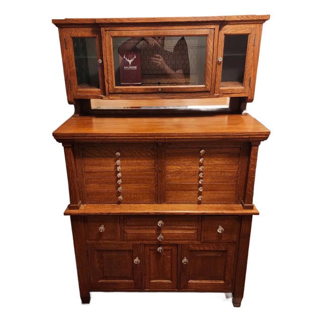 1910s Antique Dental Cabinet For Sale