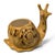 Mid-Century Modern Vintage MCM Ceramic Snail Planter 1979 Kitschy Cottagecore Boho Succulent Pot For Sale - Image 3 of 7