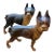 1920s Cast Ion Hubbly Boston Terriers Door Stops -Pair For Sale