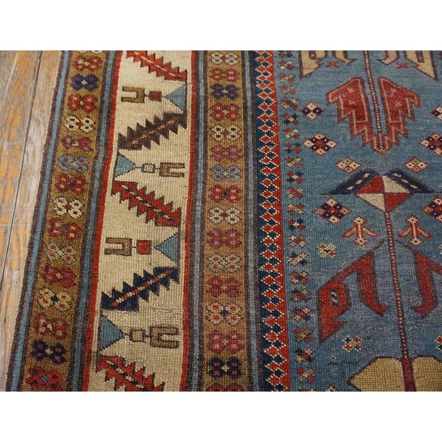 Mid 19th Century Caucasian Shirvan Carpet ( 3' x 9' - 91 x 274 ) For Sale - Image 11 of 12