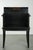 This wide, black wooden chair—or accent chair—in Asian style dates from the 20th century and features elegant wood...