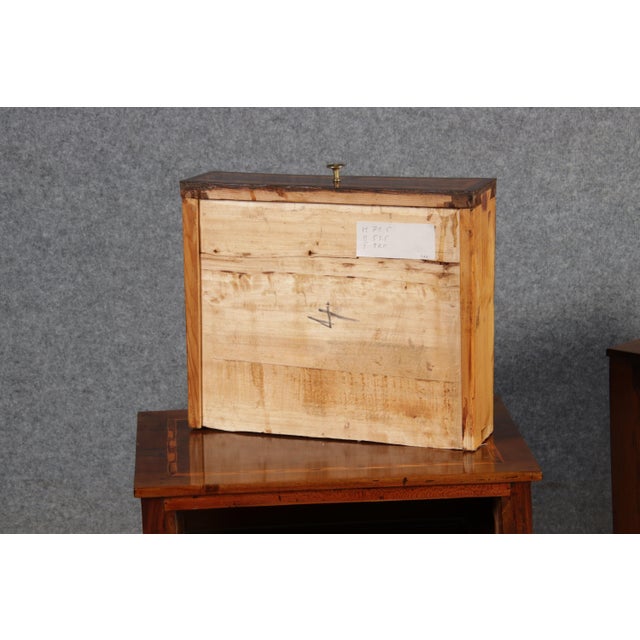 Small Antique Louis XVI Nightstands in Walnut, 1780 For Sale - Image 17 of 18