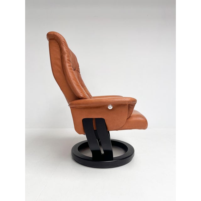 Wood Relax Chair with Ottoman by Hjort Knudsen, 1990s For Sale - Image 7 of 18