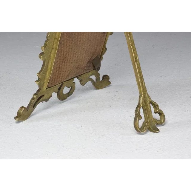 Early 20th-Century French Cast Brass Picture Frame, Victorian Revival For Sale - Image 10 of 13