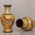 Pair of Vintage Cloisonne Enamel Vases – 6.1" Yellow Ground Dragon & Phoenix Vases For Sale - Image 4 of 9