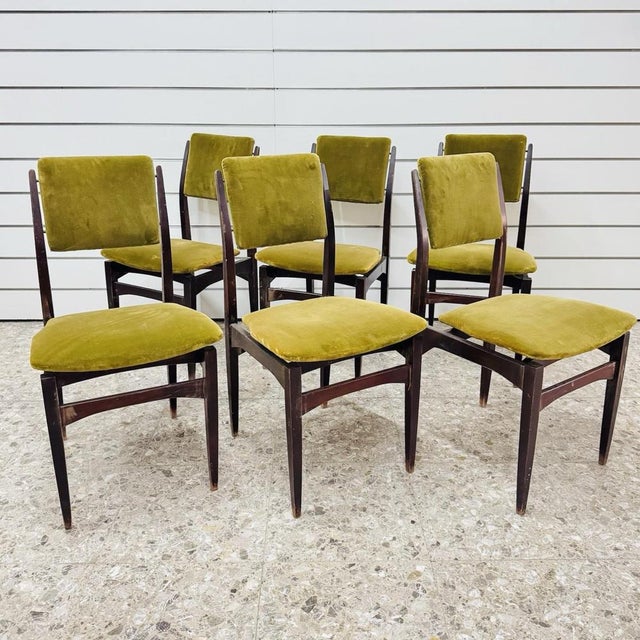 Modern Dining Chairs in the style of Gio Ponti, 1960s, Set of 6 For Sale - Image 3 of 18