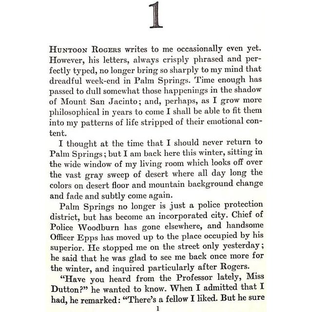 1930s "The Affair at Palm Springs" 1938 Knight, Clifford For Sale - Image 5 of 6