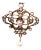 14 Karat Yellow Gold and Pearl Brooch With Dangling Pearl For Sale