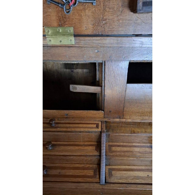 Secretary in Oak, 1840s For Sale - Image 6 of 10