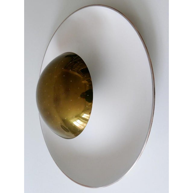 Gold Large Mid-Century Modern Flush Mount or Sconce, Germany 1960s For Sale - Image 8 of 18