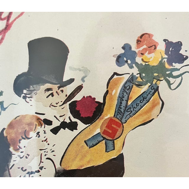 1940s Shocking by Schiaparelli Framed Perfume Advertisements For Sale In Saint Louis - Image 6 of 10