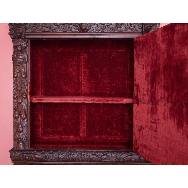 Brown 19th Century Renaissance Carved Credenza For Sale - Image 8 of 12