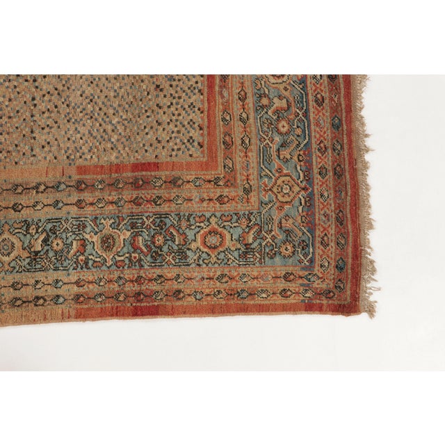 Mid 18th Century Antique Persian Ziegler Mahal Rug With Pointillism in Earth Tones - Rug & Kilim For Sale - Image 5 of 10