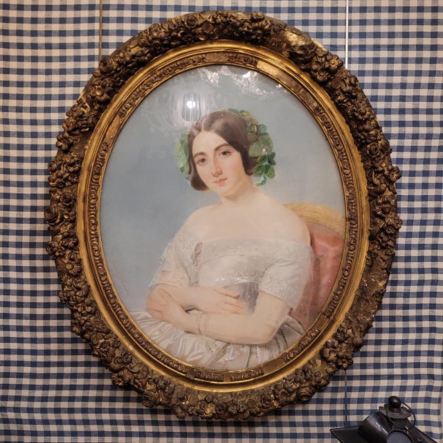 Mid 19th Century Edmond Jewrin, Portrait of a Young Nobleman, 1843, Pastel on Paper For Sale - Image 5 of 18